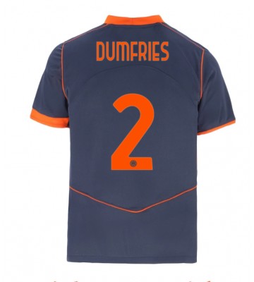 Inter Milan Denzel Dumfries #2 Tredjetrøje 2025-26 Kortærmet